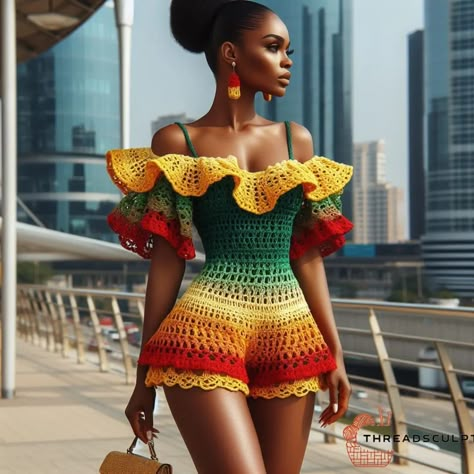 CROCHET PATTERNS AND INSPIRATION | Ultimate boho carefree vibes. ♥️♥️ #crochetfashion #summerready #crochetplaysuit #crochetlove #bohochic #crochethood #crochet… | Instagram African Crochet Patterns, Crochet Vacation Outfit, Plus Size Crochet Patterns Free, Crochet Outfit Pattern, Sunflower Granny Square Pattern, Basic Granny Square, Sunflower Granny Square, Crochet Instagram, Crochet Two Piece