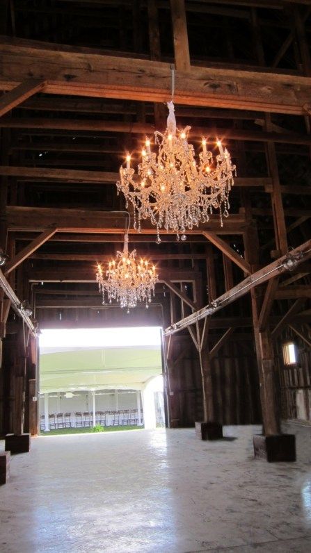 Horse Stables with Chandeliers - Tips and Inspiration for Practical and Not So Practical Lighting for Barns and Equestrian Event Venues - Hawk Hill Barn Chandelier, Beautiful Chandeliers, Simple Chandelier, Tiffany Lamp, Party Barn, Practical Lighting, Dining Room Light Fixtures, Barn Decor, Wedding Barn