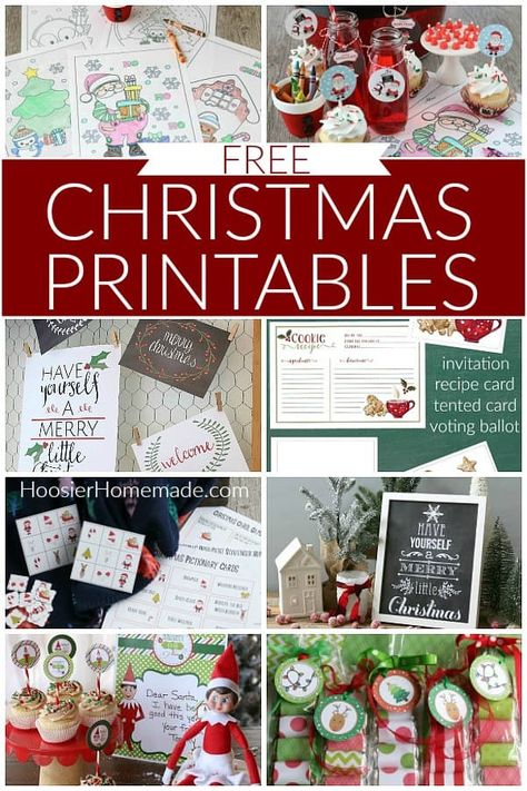 Christmas List Ideas, Meringue Desserts, Cricut Christmas Ideas, Mini Signs, Wrapping Presents, Cricut Christmas, Printables Free, Holiday Printables, Free Christmas Printables