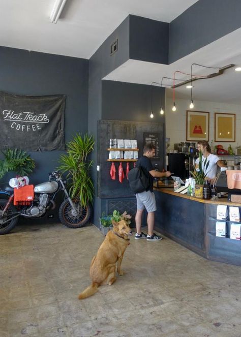 The Coolest Motorcycle Coffee Shops Across the Country | Travel Channel Themed Coffee Shop, Scooter Shop, Bar Beer, Motorcycle Shop, Motorcycle Garage, Can Drink, Workshop Ideas, Bike Shed, Kid Friendly Travel Destinations