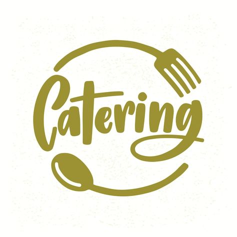 Catering Company Logo, Catering Business Logo, Catering Logo, Elegant Lettering, Catering Design, Logo Online Shop, Beautiful Logos Design, Food Logo Design, Catering Company