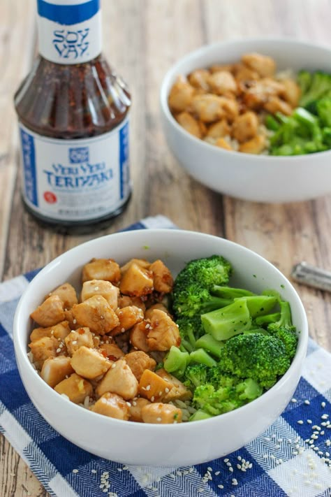 Veri Veri Teriyaki Chicken, Soy Vay Teriyaki Chicken, Teriyaki Rice, Teriyaki Chicken Recipe, Teriyaki Chicken Stir Fry, Minute Chicken, Healthy Munchies, Teriyaki Bowl, Low Fat Dinner