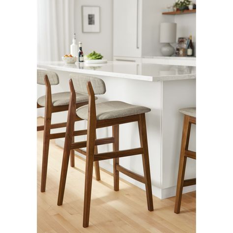 Modern Kitchen Stools For Island, Mid Century Modern Counter Stools, Countertop Stools, Vermont Kitchen, Cnc Products, Timeless Dining Room, Modern Kitchen Stools, Modern Bar Stools Kitchen, Kitchen Counter Chairs