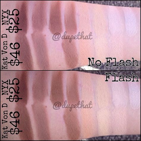 “Here's some swatches comparing the Kat Von D Shade + Light contour palette (on the bottom half of the arm) to the NYX Highlight & Contour palette (on the…” Nyx Contour, Kat Von D Shade And Light, Kat Von D Shade And Light Contour, Kat Von D Contour Palette, Light Contour, Jeffree Star Lipstick Swatch, Light Contouring, Expensive Makeup, Contour Palette