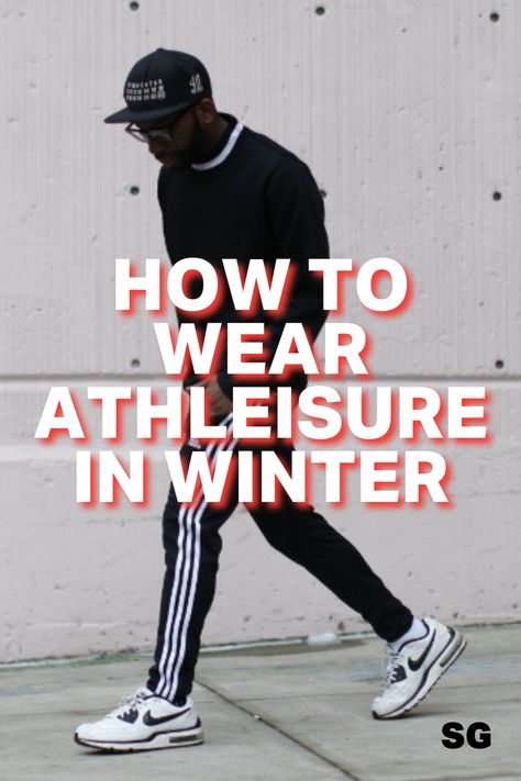 Want to perfect your athleisure street style this Winter? Explore our favourite athleisure joggers and athleisure essentials for men. Click here to find out what to add to your athleisure wardrobe and athleisure Winter outfits you can wear all season long. Stylish Athleisure Outfits Men, Mens Winter Athletic Outfits, Men’s Athleisure Fashion, Active Wear Outfits Men, Joggers Men Outfit Casual Street Styles, Athleisure Men Outfit, Winter Gym Outfit Men, Men Athleisure Outfits, Skate Outfit Men