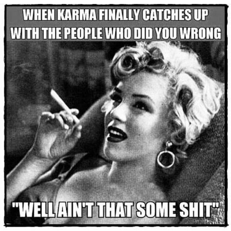 Funny Karma Quotes, Karma Funny, Memes Of The Day, Joker Quotes, Karma Quotes, Norma Jeane, Still In Love, Sarcasm Humor, Take Two