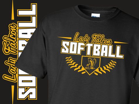 Softball Spirit Shirts, Softball Fan Shirts Ideas, Highschool Softball Shirts, High School Softball Shirts Design, Softball Team Logos Design, Softball Tshirt Designs Team Shirts, School Softball Shirt Designs, Softball Team Shirt Ideas, High School Softball Shirts