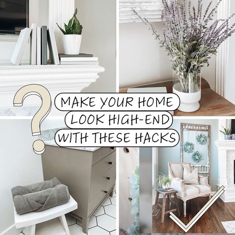 Liz Fenwick DIY - Make Your Home Look HIGH-END With These Hacks ✨😍 Liz Fenwick Diy 2023, High End Diy Home Decor, Liz Fenwick Diy, Liz Fenwick, Small Bathroom Diy, Diy Xmas Gifts, Farmhouse Crafts, Decor Hacks, Diy Ikea Hacks