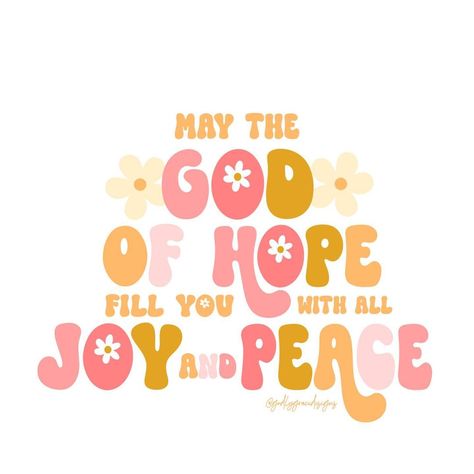 “May the God of hope fill you with all joy and peace in believing, so that by the power of the Holy Spirit you may abound in hope.” ‭‭-… | Instagram Scripture On Hope, Worshipping God, Christian Wallpapers, Bible Journal Notes, Procreate Illustration, Joy And Peace, Bible Verse Cards, Bible Quotes Wallpaper, Jesus Faith