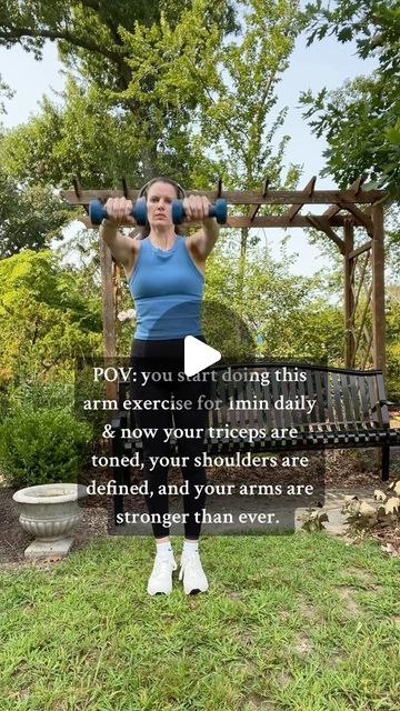 @jadefitbody on Instagram: "Quick arm workout to add to an existing arm workout or just on it’s on! 
POV: you start doing this arm exercise for 1min daily & now your triceps are toned, your shoulders are defined, and your arms are stronger than ever.
*** Im using 5 pound weights here. 

#dumbbellworkout #armworkout #armworkoutathome #armworkouts
#armworkoutsforwomen #armworkouttips #armexercise #armexercises #tonedarms #dumbellarmworkout #pilatesarms #tonedarmsworkout
#tonedarmworkout #leanarms #leanarmsworkout #hiltworkout #hiltworkoutsathome
#slimarmsworkout #slimarms #armfatworkout #armfatloss #workoutrountine #workoutchallenge #armexercises #tonedarms #dumbellarmworkout" Quick Arm Workout, Lean Arms Workout, Lean Arms, Senior Exercises, Arm Exercise, Arm Workouts At Home, Fit Bodies, Body Wellness, Exercise Videos