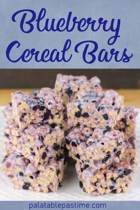 Blueberry Cereal Bars #BlueberryWeek – Blueberry Cereal Bars, Cereal Bars Nut Free, Different Flavor Rice Crispy Treats, Blueberry Rice Krispie Treats, German Bologna, Bologna Sandwich Spread, Blueberry Cereal, No Bake Cereal Bars, Cereal Treat Bars