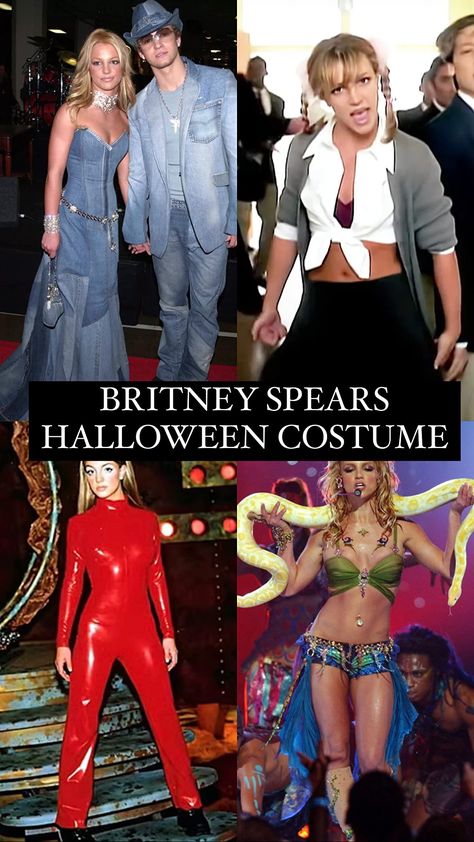 Brittney Spears Outfit Iconic, Britney Halloween Costume, Brittney Spears Halloween, Britney Spears Group Costume, Brittany Spears Halloween Costume Ideas, Britney Spears Iconic Looks, Britney Spears Costume Ideas, Britney Spears Halloween, Britney Spears Halloween Costume