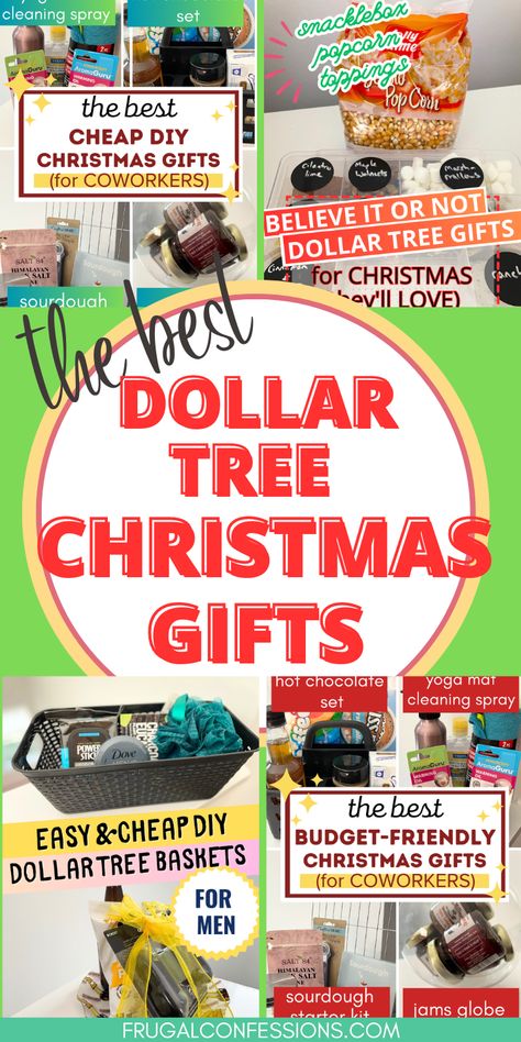 Dollar Tree Christmas Gifts - both gifts, and Dollar Tree Christmas Baskets that you DIY! But MAN they're easy. And cheap. Cheap Easy Christmas Gifts For Family, Diy Expensive Looking Christmas Gifts, Dollar Tree Diy Gifts Christmas, Easy Cheap Gift Baskets Diy Christmas, How To Make Candy Box Gift, Christmas Gift Baskets Cheap, Cheap Christmas Basket Ideas, Dollar Tree Christmas Basket Gift Ideas, Dollar Tree Christmas Gifts For Teachers