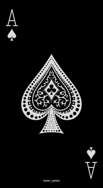 Ace Wallpaper Card, King Card Wallpaper, Ace Card Wallpaper, Black Poker Cards Wallpaper, Wallpaper Crafts, Pola Tato, Kartu Remi, Seni Pop, New Wallpaper Iphone