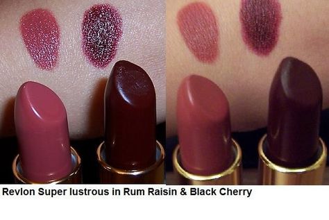 Revlon Lipstick, Rum Raisin, Revlon Super Lustrous, Makeup Help, Makeup To Buy, Vintage Makeup, Makeup Swatches, Makeup Obsession, Makeup Items