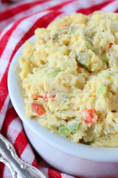 Old Fashioned Potato Salad | Recipe Mashed Potato Salad, Easy Potato Salad Recipe, Recipe With Eggs, Salad With Egg, Old Fashioned Potato Salad, Loaded Potato Salad, Mayonnaise Dressing, Potato Salad Dressing, Potato Salad Recipe Easy