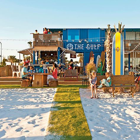 Best Cheap Eats on the Gulf Coast | These 10 under $10 won't break the bank, leaving you with plenty of change for souvenirs. Beach Club Design, Family At The Beach, Beach Market, Alabama Vacation, Gulf Shores Vacation, Alabama Beaches, Orange Beach Alabama, Urban Beach, Gulf Shores Alabama