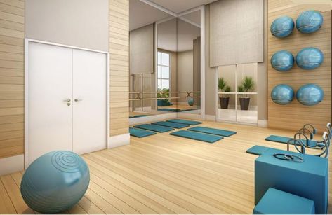 studio inspiration on Pinterest | Pilates Studio, Yoga Studios and ... Pilates Yoga Studio, Home Pilates Studio, Home Pilates, Studio Pilates, Yoga Studio Design, Gym Interior, Clinic Interior Design, Ball Storage, Yoga Decor