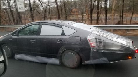 Check Out the Awesome Gas-Saving Modifications on This Hypermiling Toyota Prius Toyota Prius Custom, Prius Custom, Steampunk Vehicle, How To Save Gas, Minion Movie, New Tesla, Awkward Family Photos, Poor Dog, Oh God