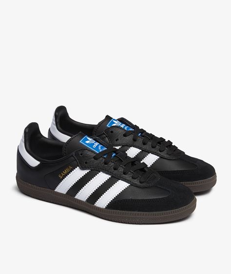 The SAMBA OG C  item  from the brand   adidas  which is part of the FA2023  campaign , has arrived || is now available at . Addis Samba, Black Shoes Adidas, Adidas Samba Black, Women's Handball, New Balance 998, Samba Adidas, Nike Sb Blazer, Adidas Samba Og, Samba Og