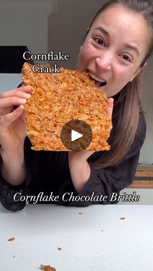 7.6M views · 13K reactions | You have to check out this 3-ingredient Cornflake Crack Brittle
recipe by @melies_kitchen 😋

It's super easy and the boys absolutely love it!!... | By Bronte CoFacebook Flake Recipes, Flake Chocolate, Cornflake Cookies, Brittle Recipes, Oven Rack, Candy Treats, Flaky Salt, Corn Flakes, Breaking Up