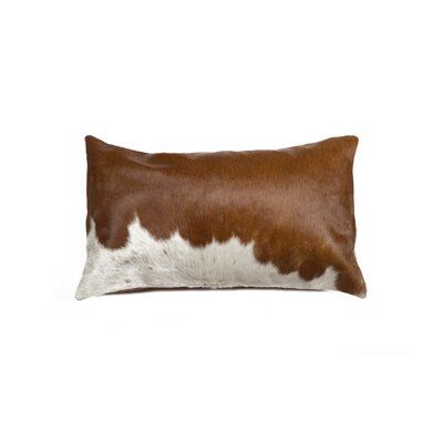 Union Rustic Cobos Leather Lumbar Pillow Cowhide Pillow, Sheepskin Pillows, Oblong Throw Pillow, Leather Throw Pillows, Cowhide Pillows, Leather Pillow, Natural Home Decor, Beautiful Pillows, Pillow Set