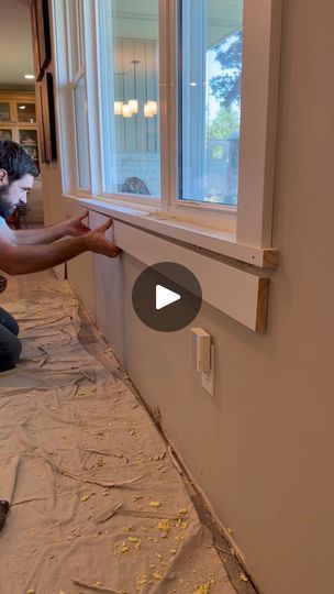 988K views · 10K reactions | Trimming a Window | Window Trim | By Hess Carpentry & Woodwork LLC | Facebook Trim For Windows Interiors, Window Crown Molding Ideas, Window Casing Ideas Interior Trim, Inside Window Trim, Modern Window Casing, Window Trim Interior, Window Casing Ideas, Interior Window Trim Ideas, Window Frame Ideas