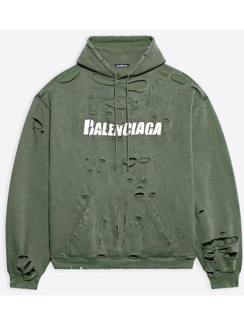 Green Balenciaga, Balenciaga Cap, Balenciaga Hoodie, Balenciaga Logo, Hoodie Green, Hot Sneakers, Workout Hoodie, Cotton Hoodie, Adidas Yeezy