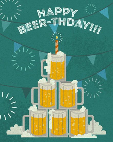 Send birthday group cards like this using GroupGreeting! Happy Birthday Outdoorsman, Men’s Happy Birthday, Happy Birthday With Beer, Happy Beer Day Birthday, Man’s Birthday, Happy Birthday Beer Funny, Happy Birthday Beer Images, Happy Birthday Alcohol, Cool Birthday Wishes