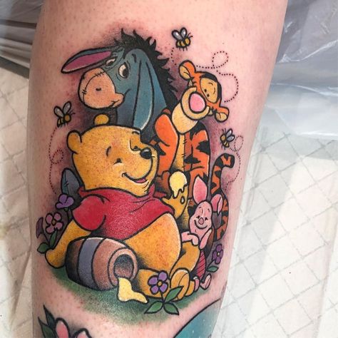 Eeyore Tattoo, Winnie The Pooh Tattoo, Pooh Tattoo, Winnie The Pooh Tattoos, Mickey Tattoo, Disney Sleeve Tattoos, Nerdy Tattoos, Disney Sleeve, Stay Safe Everyone