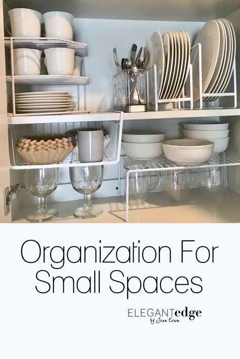 Organization For Small Spaces, Small House Organization, Organized Kitchen, Kabinet Dapur, Small Kitchen Organization, Kitchen Organisation, Small Kitchen Decor, Apartment Organization, Small Space Organization