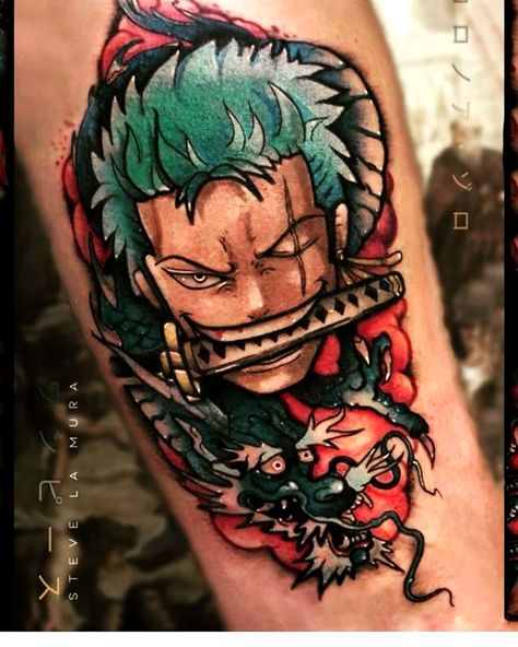 attoo by Rate this Roronoa Zoro tattoo . . --------------------------- ✅ Double tap the pic ✅ Follow @onepiece.artwork ✅ Check link in my Small Zoro Tattoo, Zoro One Piece Tattoo, Zoro Tattoo, Gamer Tattoos, Graffiti Tattoo, One Piece Tattoos, Tattoo Inspiration Men, Pieces Tattoo, Tattoo Design Book