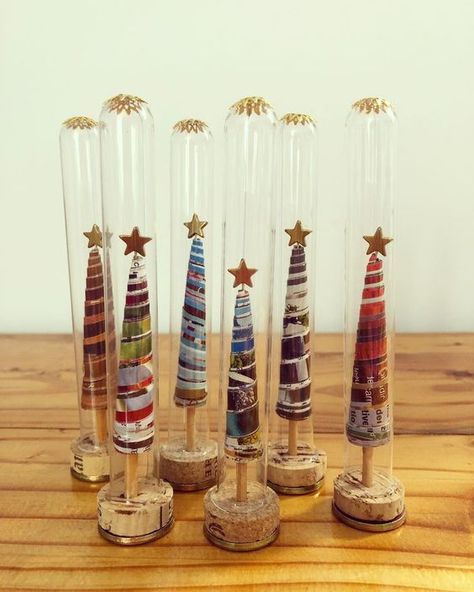 Unique upcycled vintage test tube Christmas tree decoration. Seven unwanted elements transformed into a super cute, one of a kind decoration. Limited edition. Test Tube Christmas Gift Ideas, Test Tube Upcycle, Uses For Test Tubes, Test Tube Crafts For Christmas, Test Tube Christmas Ornaments, Test Tube Gift Ideas, Test Tube Ornaments, Plastic Test Tube Crafts, Test Tube Gifts