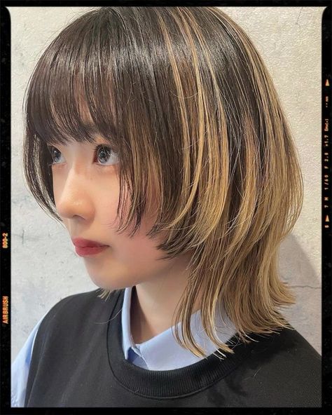 Hair Cuts 2022 Trends Short, Wolf Haircut With Bangs, Wolfcut With Bangs, Shaggy Lob, Hair Wolfcut, Shortish Hair, Fashion Haircut, Easy Trendy Hairstyles, Haircut Design