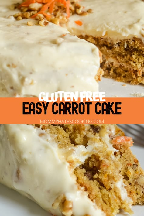 Gluten Free Dairy Free Carrot Cake Recipe, Gluten Free Carrot Cake Recipe Easy, Gf Df Carrot Cake, Gf Carrot Cake Recipe, Carrot Cake Recipe Gluten Free, Easy Gluten Free Carrot Cake, Best Gluten Free Carrot Cake, Glutenfree Carrotcake, Gf Carrot Cake