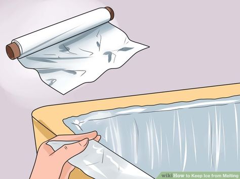 Image titled Keep Ice from Melting Step 2 Ice Containers For A Party, How To Keep Ice From Melting At A Party, Ice Cooler Ideas Outdoor Parties, Serving Ice At A Party, Diy Ice Pack For Cooler, Ice Chest Ideas Diy, Ice Table For Food, Ice Chest Hacks, Diy Ice Bucket Ideas