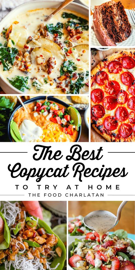 Dream Dinners Recipes Copycat, Mock Restaurant Recipes, Superica Restaurant Recipes, Dinner Ideas Restaurant Copycat Recipes, Dinner Ideas Copycat, Dave And Busters Recipes Copycat, Chop House Recipes, Sharables Food, Easy Copycat Dinner Recipes