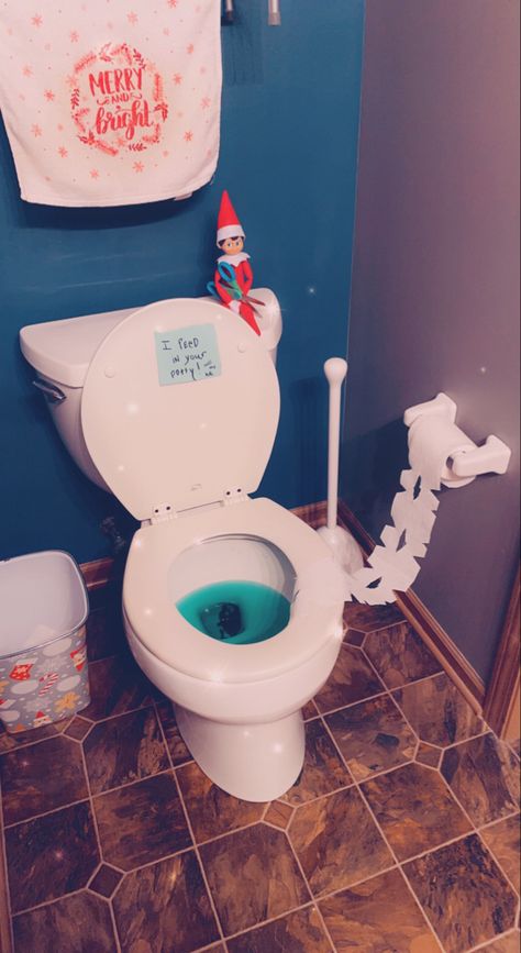 Bathroom Elf Ideas, Elf On The Shelf In The Bathroom, Elf On Shelf Bathroom Ideas, Elf On The Shelf Hotel Room Ideas, Elf On The Shelf Bathroom Ideas, Elf On The Shelf Bathroom, Shelf Bathroom Ideas, Elf On The Shelf Easy, Elf 2023