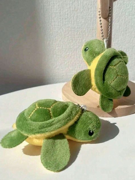 1pc Mini Sea Turtle Plush Keychain Cute Stuffed Animal Toy Key Ring Handbag Pendant Birthday Gift Key Chains For Women Gifts For Her Gifts For Women Keychain Accessories Small Gifts Green    Flannelette Animal,Colorblock    Bag Accessories, size features are:Bust: ,Length: ,Sleeve Length: Turtle Stuffed Animal, Women Keychain, Toy Keys, Turtle Plush, Plush Keychain, Keychain Accessories, Keychain Cute, Cute Stuffed Animals, Women Gifts