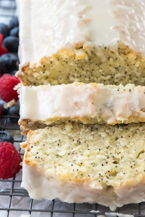 Poppyseed Recipes, Poppyseed Loaf Cake, Almond Poppy Seed Bread, Poppy Seed Bread Recipe, Poppyseed Loaf, Almond Poppyseed, Loaf Breads, Seed Loaf, Poppyseed Cake