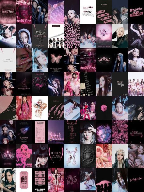 K Pop Wall Collage, K Pop Collage Aesthetic, Blackpink Poster Prints, Blackpink Wall Decor, Blackpink Poster Aesthetic, Blackpink Collage, Poster Collage, Wall Collage Decor, Blackpink Aesthetic