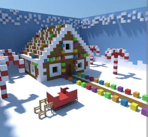 Minecraft Welten, Snow House, Minecraft House Plans, Bangunan Minecraft, Minecraft Modern, Easy Minecraft Houses, Minecraft House Tutorials, Cool Minecraft Creations, Minecraft Christmas