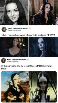 Black Hair Movie Characters Female, Dark Haired Characters For Halloween, Easy Morticia Addams Makeup, Morticia Addams From Wednesday, Gomez X Morticia, That Sick Luv Book Aesthetic, Morticia Addams Hair, Male Wednesday Addams Fanart, Morticia Adams Aesthetic