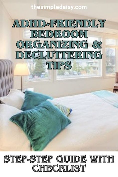 If you have ADHD, keeping your bedroom organized may be especially challenging for you. I have created this list of step-by-step ADHD-friendly bedroom organizing tips to help you succeed. But because the bedroom is not a public space, it becomes a magnet for everything that we may not want others to see. You deserve to have a supportive and tranquil place to retreat to at the end of a busy day. Follow these tips to get your bedroom organized, decluttered, and clean once and for all. How To Keep Your Bedroom Clean, Organizing For Add Adults, Neurodivergent Organization, Neurodivergent Bedroom, Organising Bedroom, Decluttering Bedroom, Ways To Organize Your Room, Teen Bedroom Organization, Bedroom Declutter