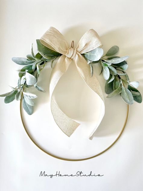 Excited to share this item from my #etsy shop: Lambs Ear Wreath | Lambs Ear Bow Wreath | Modern Farmhouse Wreath | Year Round Simple Wreath | All Seasons Lambs Ear Wreath Simple Spring Wreath, Joululahjat Diy, Modern Farmhouse Wreath, Easter Porch Decor, Simple Wreath, Lambs Ear Wreath, Bow Wreath, All Season Wreath, Small Wreaths