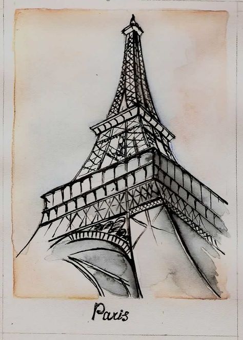 Eiffel Tower drawing Eiffel Tower Sketch Architecture, Paris Eiffel Tower Drawing Sketches, Eifell Tower Draw Easy, Paris Aesthetic Sketch, Effie Tower Drawing, Eiffel Tower Draw, Eiffel Tower Aesthetic Drawing, Effile Tower Sketch, French Drawing Ideas