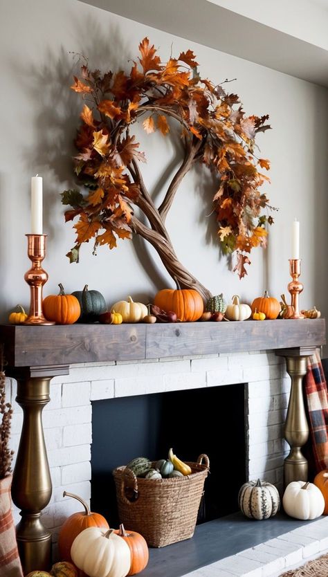 Discover stunning fall Thanksgiving decor ideas with this curated Amazon list! Transform your space with fall front porch decor, beautiful fall arrangements, and easy fall decor solutions. Elevate your dining experience with elegant fall table centerpieces and fall table decor. Embrace the season with cozy and stylish autumn decorating touches. #Affiliate #FallDecor #ThanksgivingDecor #FallCenterpieces #FallFrontPorchDecor Fall Mantel Decorating Ideas, Autumn Mantel, Shark Printables, Amazon Fall Decor, Amazon List, Mantel Decorating Ideas, Mantel Decorating, Mantel Ideas, Fall Table Centerpieces