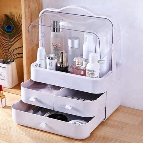 Rak Skincare Aesthetic, Make Organizer, Cosmetic Shelf, Table Bathroom, Making Gifts, Make Up Organiser, Skincare Aesthetic, Accessories Display, Skincare Organization