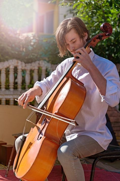 Playing Cello Pose Reference, Cello Tips, Learning Cello, Cello Tutorial, Cello Teaching, Cello Playing, Boy With Long Hair, Cello Practice, Normal Poses