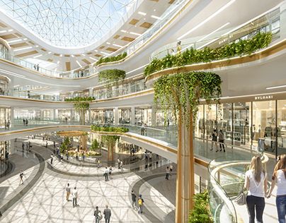 Mall Atrium Design Architecture, Mall Atrium Design, Atrium Design Architecture, Shopping Mall Atrium, Mall Interior Design, Mall Atrium, Mall Interior, Shopping Mall Interior, Shopping Mall Design